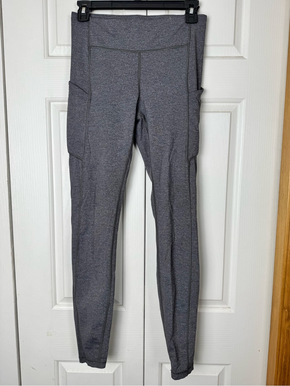 lululemon athletica Heathered Charcoal Gray Leggings with Zip Pocket - Picture 2 of 6